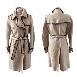 Burberry London Linen Cotton Canvas Trench, Small